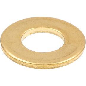 Prime-Line 9079930 Flat Washers, SAE, 5/16 In. X 3/4 In. OD, Solid Brass (25 Pack)