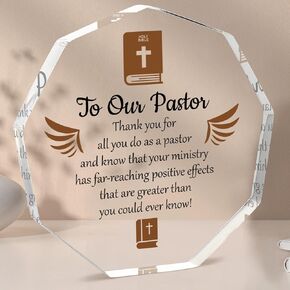 Pastor Wife Appreciation Gifts, Pastor Wife Gifts for Pastor‘s Day Anniversary Birthday, Pastor Appreciation Gifts for Women, Acrylic Plaque Decor for Home, Office
