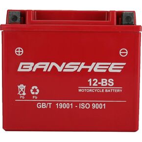 Banshee 12-BS Motorcycle Battery High Performance - Maintenance Free - Sealed YTX12 BS AGM Rechargeable For YTX12-BS Honda ATC250 ES TM TRX200 FourTrax VF750 ZX6 YZF600R