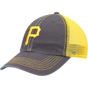 '47 MLB Trawler Mesh Clean Up Adjustable Hat, Adult One Size Fits All (Pittsburgh Pirates Graphite)