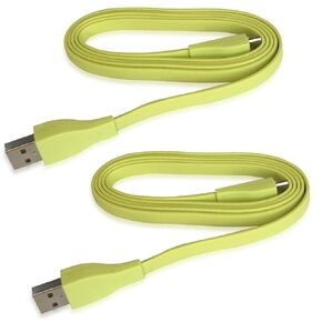 Cord Replacement for UE Boom Charger, 1.2m USB Charging Cable Compatible with Logitech Ultimate Ears Boom 3/ MEGABOOM 3/ UE Wonderboom/UE Boom/Megaboom/Mega Boom (2 PCS, Yellow)