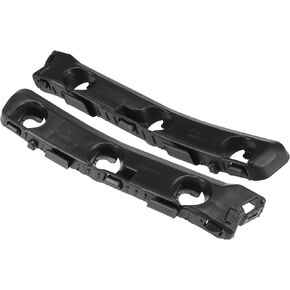 Bumper Support Bracket, Left and Right Side Rear Bumper Retainer Bracket Hold Mount No.866131W200/866141W200 for Kia Rio 2012-2017 ABS Plastic Black, 1 Pair