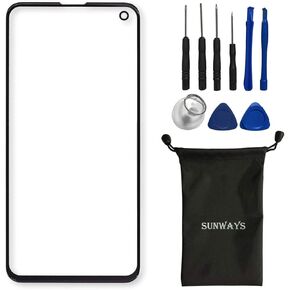 Sunways Glass Screen Replacement for Samsung Galaxy S10e SM-G970F Black