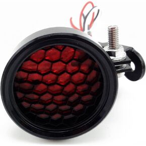 Brake Tail Light Motorcycle License Plate Mount Lights for Dyna Bobber Yamaha Suzuki Kawasaki (Black)
