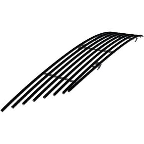 APS Compatible with Nissan Versa 2007-2011 Main Upper Stainless Steel Black 8x6 Horizontal Billet Grille Insert N86483J