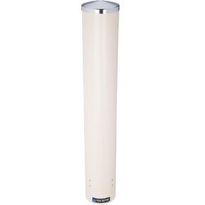 San Jamar Small Pull-Type Cup Dispenser Fits 4-10 Oz Cups with Flip Caps for Restaurants, Dining Halls, and Fast Food, Plastic, 23.5 Inches, Sand
