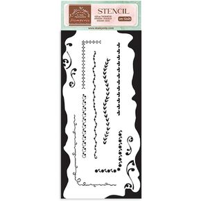 Stamperia Stencil 4.72"X9.84"-Create Happiness Welcome Home Borders -KSTDL79