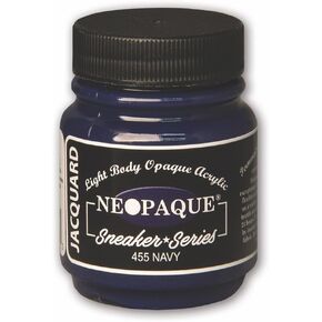 Jacquard Sneaker Series Neopaque Paint, Highly Pigmented, Flexible and Soft, For Use on a Variety of Surfaces, 2.25 Ounces, Navy