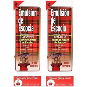 Emulsion De Escocia Cherry 15.3 Oz. Cod Liver Oil 2-Pack