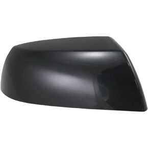TRQ Smooth Black Mirror Cap Right Passenger Compatible with Toyota Tundra Pickup Sequoia Truck