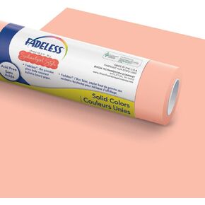 Fadeless Schoolgirl Style Bulletin Board Paper, Coral Sugar, 48" x 50', 1 Roll