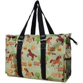 NGIL Utility Water Resistant Tote Bag, Top Zipper Closure, Perfect Gifts for Working Women, Teachers, Nurses, Gym bag
