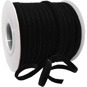 Morex Ribbon Viviana Velvet Ribbon, 1/4 inch by 70 Yards, Navy Blue, 1689.06/70-370