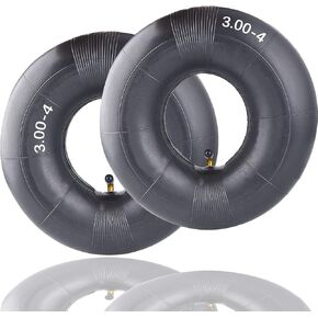 3.00-4 Inner Tube (2Pack) Replacement for Razor E300 - Premium Heavy Duty 260x85 Replacement Mobility Scooter Tire Tube - for Razor E300 Scooter, Pocket Rocket, Utility Dolly, Hand Truck 3.00 x 4