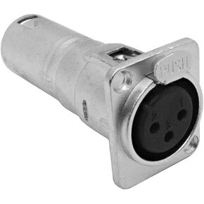 Seismic Audio - SAPT281F - XLR Female to Male Pass Through Feed Panel Mount Adapter - XLR Patch XLR-F to XLR-M - Fits D Series Hole Pattern