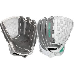 Easton | FUNDAMENTAL Fastpitch Softball Glove | 12.5" | RHT | Outfield/Pitcher Pattern | Woven Web | FMFP125