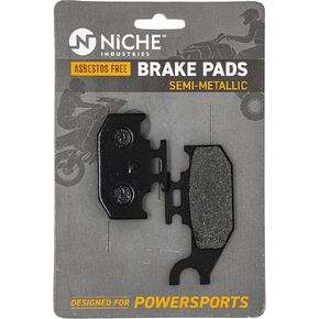 NICHE Rear Brake Pad Set for Yamaha 1S3-W0046-01-00 5UG-W0046-01-00 Semi-Metallic