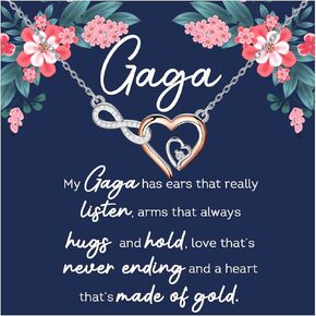 Lywjyb Birdgot Gaga Gift Best Gaga Ever Gifts Grandma Gaga Gifts from Grandkids Grandchildren (Gaga love ne card)