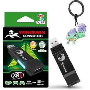 محول Brook Wingman XB 3 - أطلق العنان لقوة الألعاب عبر المنصات، ومحول وحدة التحكم اللاسلكية لسلسلة XB الجديدة X/S، ووحدات التحكم الواحدة والكمبيوتر الشخصي (X-Input)، ويدعم إعادة رسم الخرائط والتوربو [إصدار حصري]