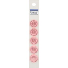 BERWICK OFFRAY Buttons Slimline, Pink 2-Hole 3/4" 5/Pkg