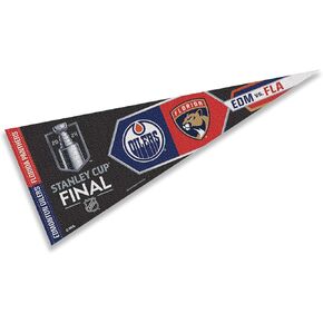 Edmonton Oilers Florida Panthers Dueling Pennant Flag