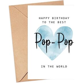 Happy Birthday Card, 5 x 7 Inches, Multicolor, Blank Inside