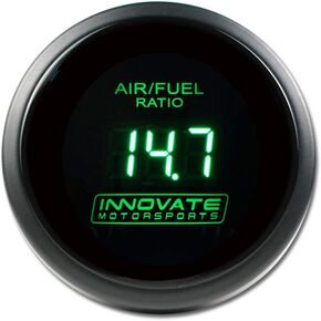 Innovate Motorsports 3873 DB Series Green 2-1/16" 52mm Complete Wideband Gauge Kit with LC-1, O2 Sensor, Bung and Plug