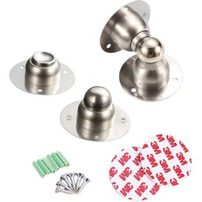 Door Stopper,2 Packs Mini Magnetic Door Stop for Heavy Duty Door,Stainless Steel Ultra-Short Soft Catch Door Stop to Hold Keep Door Open Securely
