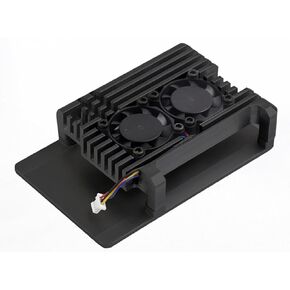 Aluminium Alloy Case for Raspberry Pi 5, Pi5 Case with Dual Cooling Fans and 4PCS Heatsink Tape for Raspberry Pi 5 4GB/8GB (Raspberry Pi NOT Included) in Kuwait