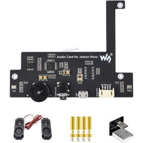 USB Audio Codec for Jetson Nano, USB Sound Card Driver-Free Plug and Play Support Recording and Playback Built-in Microphone and Speaker Header @XYGStudy