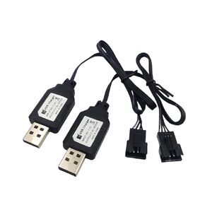 استبدال كابل شاحن USB SM-4P لسيارة RC، قابس شاحن RC Boat 7.4V، كابل شحن USB - عبوتان