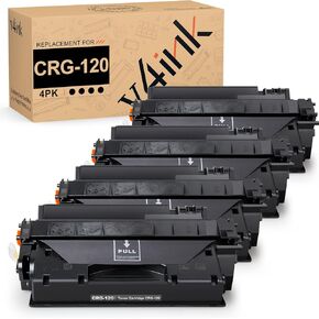 V4INK 4PK Compatible Toner Cartridge Replacement for Canon 120 2617B001AA High Yield Toner for Canon imageCLASS D1100 D1120 D1150 D1170 D1180 D1320 D1350 D1370 D1520 D1550 i-Sensys MF6680DN Printer