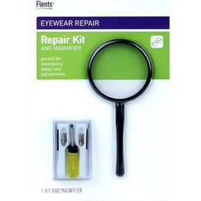 Flents Eye Glasses Repair Kit and Magnifier