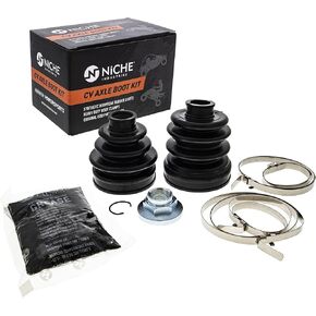 NICHE Front CV Axle Boot Kit For Yamaha Big Bear 400 Grizzly 350 450 Replaces 4S1-2510G-01-00 4S1-2510H-01-00