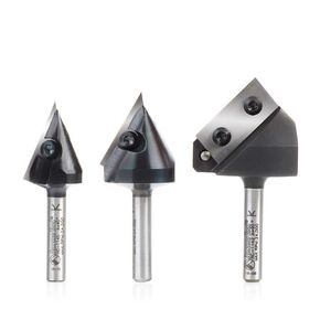 Amana Tool - 3Pc CNC 3D Signmaking 1/2" Shk (AMS-157), Industrial Grade