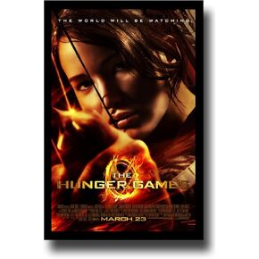 Hunger Games Poster - Promo Flyer 2012 Movie - 11 X 17 - Jennifer Lawrence - FireBow Margin