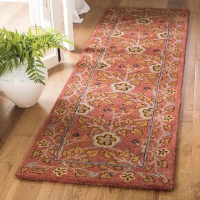مجموعة التراث SAFAVIEH 2'3" x 6' أحمر / متعدد HG407A سجادة عداء من الصوف الفاخر الشرقي التقليدي المصنوع يدويًا