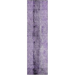 شانتيل ACN605 أرجواني 2'3" x 7'6" سجادة للمدخل الداخلي والخارجي، سجادة منطقة المطبخ مقاومة للبقع وقابلة للغسل للحمام والغسيل وغرفة النوم