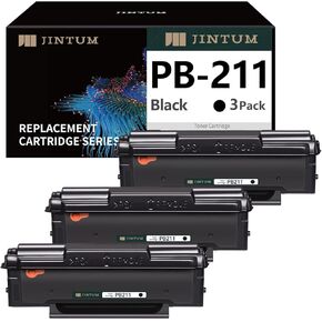 استبدال خرطوشة الحبر المتوافقة JINTUM PB-211 لخرطوشة الحبر Pantum PB211 PB-211EV لطابعة الليزر Pantum P2502W M6552NW M6550NW M6602NW M6600NW P2500W (3 أسود)