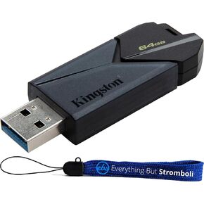 محرك أقراص فلاش Kingston DataTraveler Exodia Onyx سعة 64 جيجابايت عالي الأداء 3.2 الجيل الأول متوافق مع USB من النوع A مع حلقة حلقة مفاتيح (DTXON/64 جيجابايت) مع (1) كل شيء ما عدا حبل سترومبولي in Saudi Arabia