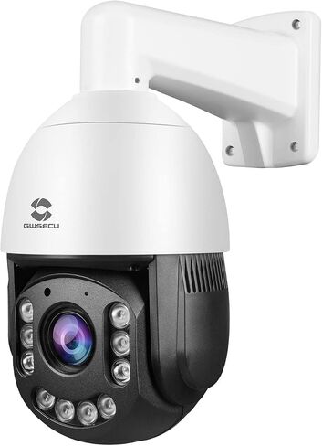GWSECU 4K PTZ Camera Outdoor PoE Security, 20x Optical Zoom AI Human Vehicle Detection Trigger Spotlights & Color Night, 360° Pan 95° Tilt, 2 Way Talk, Auto Cruising Human Tracking, P608IRDX20 in Saudi Arabia