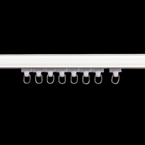 Curtain Glider Track Rail Runners Curtain Mute Wheel Rollers Heavy-Duty Curtain Tracks Pulley 20PCS,White… in Kuwait