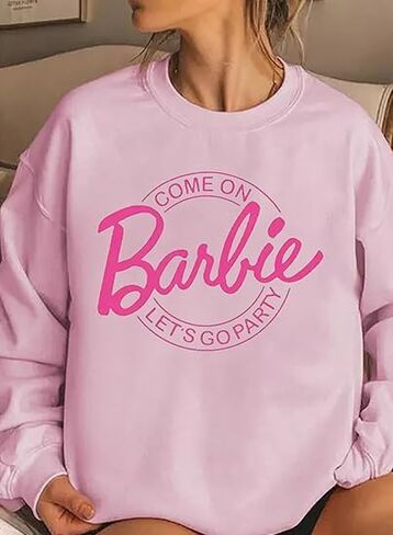 Aumetty Come On Let's Go Party Sweatshirt Women's Tide Cute Fall Long Sleeve Pullover Streetwear Gift Top in Saudi Arabia