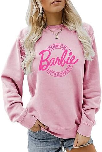 Aumetty Come On Let's Go Party Sweatshirt Women's Tide Cute Fall Long Sleeve Pullover Streetwear Gift Top in Saudi Arabia