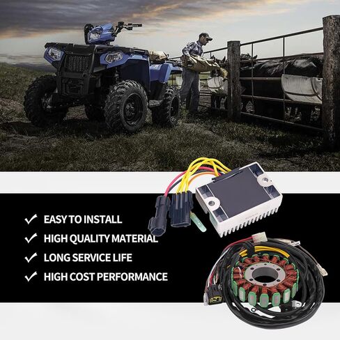 TIANYAN 4012192 مقوم الجهد و3089546 3089965 ملف الجزء الثابت متوافق مع Polaris H-awkeye 400/Sportsman 400 500 HO/Ranger 400 HO/Scrambler 500 in Kuwait