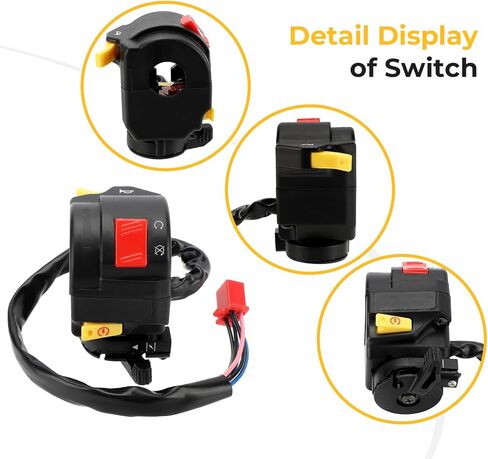 M MATI Left Handlebar Start Kill Stop Horn Switch for Polaris Sportsman 90 Predator 90 2004-2006 Predator 50 2004-2007 Outlaw 50 2008-2009 0453359 in Saudi Arabia