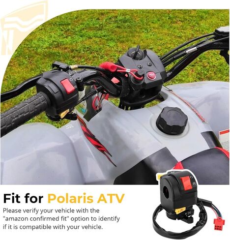 M MATI Left Handlebar Start Kill Stop Horn Switch for Polaris Sportsman 90 Predator 90 2004-2006 Predator 50 2004-2007 Outlaw 50 2008-2009 0453359 in Saudi Arabia