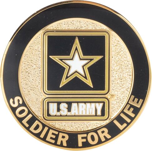 United States Army USA Soldier for Life Lieutenant Colonel Rank Challenge Coin in Saudi Arabia