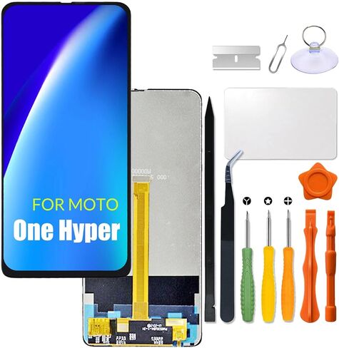 Replacement for Motorola Moto One Hyper LCD Screen for Moto XT2027 XT2027-1 Screen Touch Digitizer Assembly LCD Display with Repair kit in Saudi Arabia