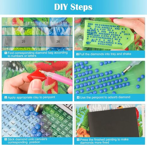 MXJSUA 5D الماس الفن مجموعات الرسم للبالغين، الفراشة الزرقاء حجر DIY الماس الفن مجموعات كاملة جولة الحفر الماس الفن اللوحة عدة للبالغين، صورة كريستال جوهرة الفن لديكور جدار المنزل 12x16In in Saudi Arabia